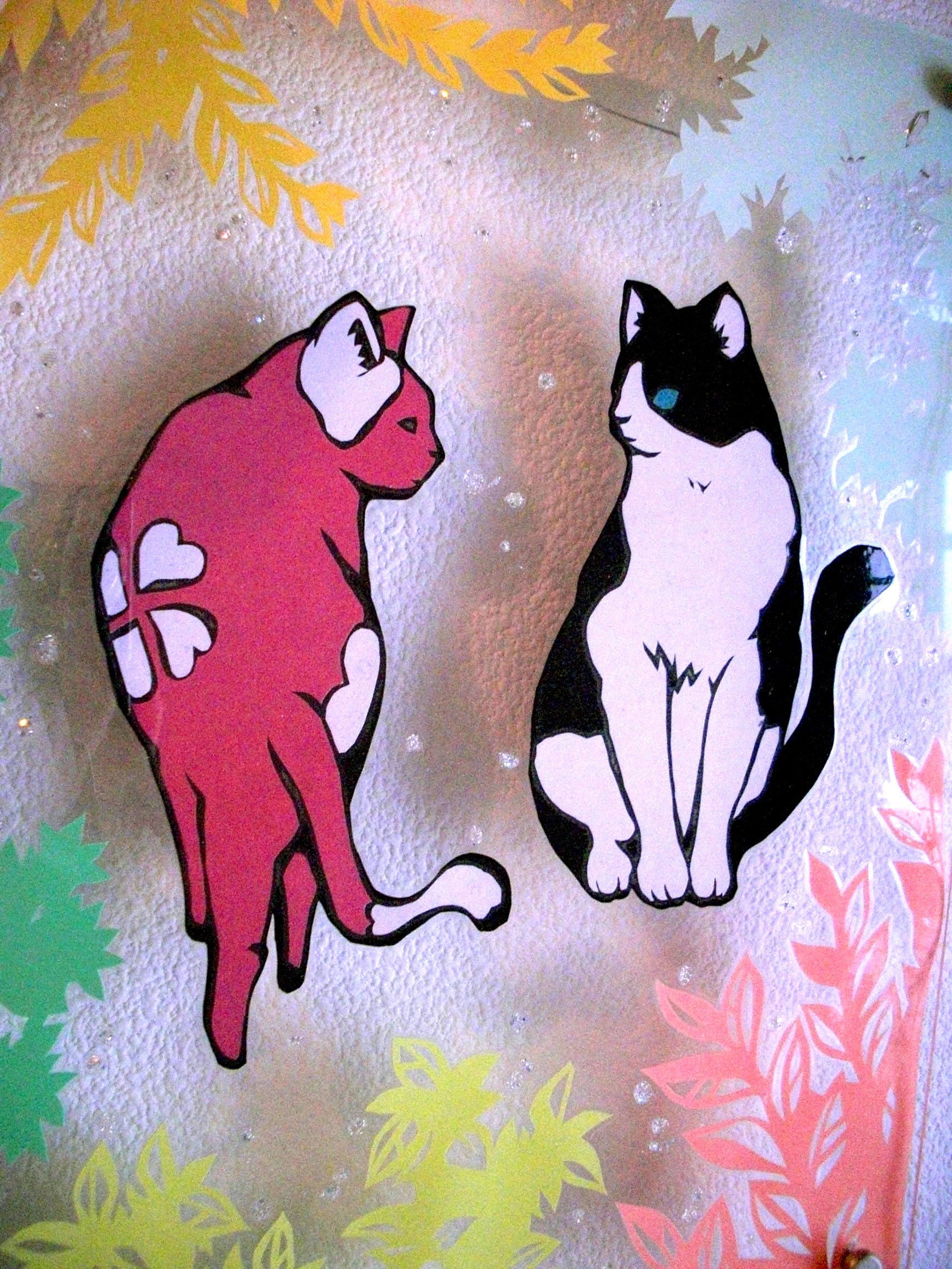 猫 壁掛けアート ａ４サイズ Kome Hashimoto切り絵